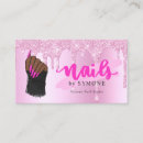 Search for glitter business cards Nail salon