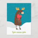 Search for cute moose postcards Winter