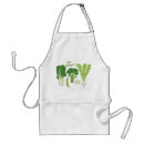 Search for funny vegan aprons Green