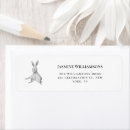 Search for white bunny return address labels Simple