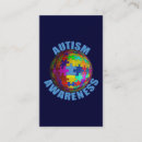 Search for autism business cards Autism awareness month