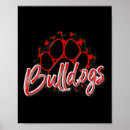Search for bulldog posters Red