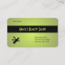 Search for lemon business cards Cosmetologist