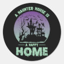Search for haunted houses stickers Purple