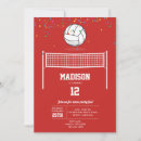 Search for volleyball party invitations Athlete