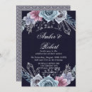 Search for navy blue and dusty rose wedding invitations Pink