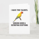 Search for parrot lovers cards Conures