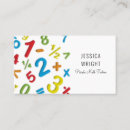 Search for mathematics teacher business cards Accountant