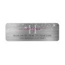 Search for silver metallic return address labels Classy