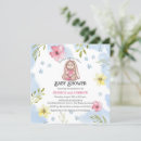 Search for bunny baby shower invitations Pink flowers