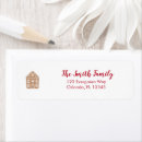 Search for gingerbread return address labels Merry christmas