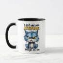 Search for cat with attitude mugs Pun