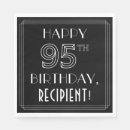 Search for 95th birthday napkins Elegant