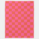 Search for orange gingham blankets Chequerboard
