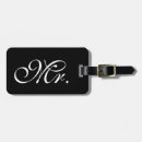 Search for classy luggage tags Black and white