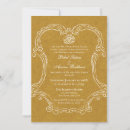 Search for golden frame wedding invitations Minimalist