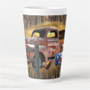Search for antique truck mugs Vintage red truck
