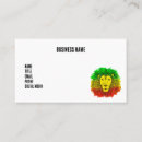Search for rasta business cards Lion