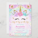 Search for unicorn birthday invitations Girl
