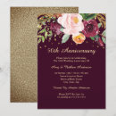 Search for floral anniversary invitations 50th