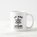 Search for science pun mugs Atom