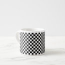 Search for black and white square pattern mugs Chequerboard