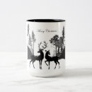 Search for black stag mugs Black and white