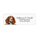 Search for basset hound return address labels Pet