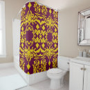 Search for burgundy and gold shower curtains Damask