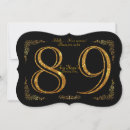 Search for 89th birthday invitations Black