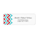 Search for red chevron return address labels Elegant