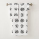 Search for black and white designs bath towels Geometric