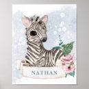 Search for zebra monogram posters For kids