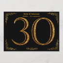 Search for womans female 30th birthday invitations Gold