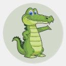 Search for cartoon alligator stickers Green
