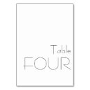 Search for four table cards Modern
