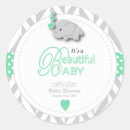 Search for mint green pattern stickers Baby shower