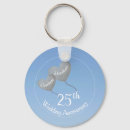 Search for 25th wedding key rings Modern