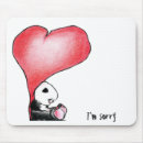 Search for panda love mousepads Heart