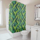 Search for tropical leaf shower curtains Green