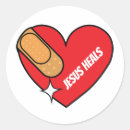 Search for jesus heals stickers Christian