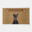 Search for doberman doormats Dog house rules