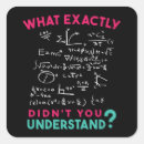 Search for math jokes stickers Science