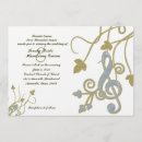 Search for music wedding invitations Clef