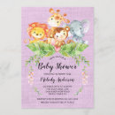 Search for jungle baby girl shower invitations Giraffe
