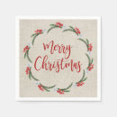 Search for christmas paper napkins Vintage
