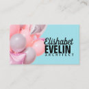 Search for balloon decoration business cards Pink