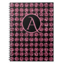 Search for pink sparkle notebooks Initial