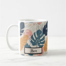 Search for tropical leaves mugs Boho