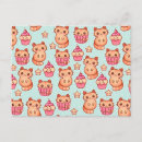 Search for pink cupcake postcards Kawaii